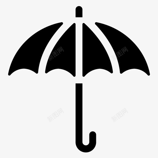 伞雨天气图标svg_新图网 https://ixintu.com 伞 天气 天气实心图标 雨