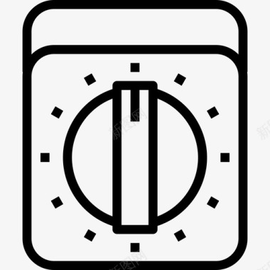 定时器烹饪3线性图标图标