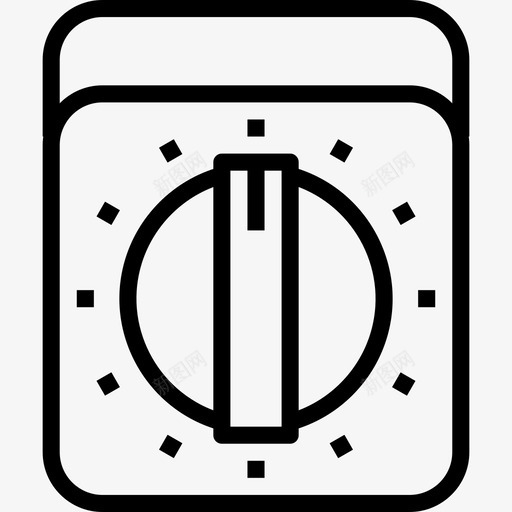 定时器烹饪3线性图标svg_新图网 https://ixintu.com 定时器 烹饪3 线性