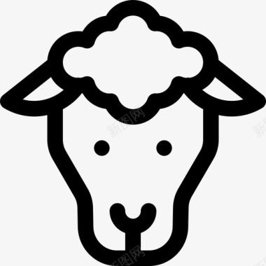 绵羊野生动物4直系图标图标