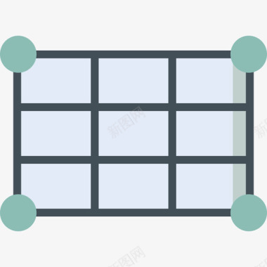 网格照片编辑工具6平面图标图标