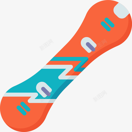 滑雪板冬季运动13平坦图标svg_新图网 https://ixintu.com 冬季运动13 平坦 滑雪板