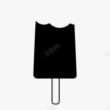 冰淇淋冰糕冰激凌釉图标图标
