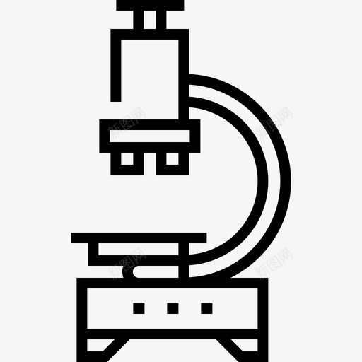 显微镜化学11线性图标svg_新图网 https://ixintu.com 化学11 显微镜 线性