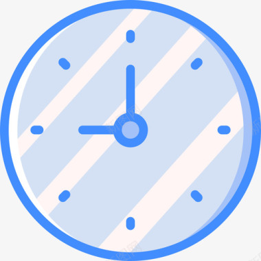 时钟必需品14蓝色图标图标