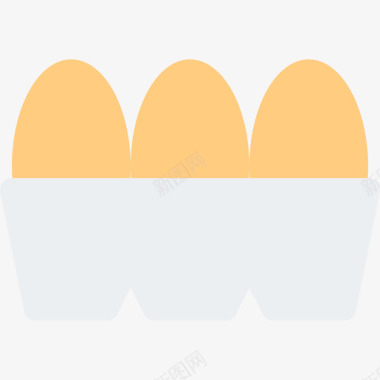 鸡蛋食物60扁平图标图标