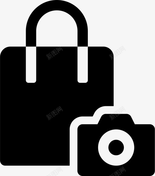 包相机照片图标svg_新图网 https://ixintu.com 包 商店 图片 照片 相机 购买 购物袋装满
