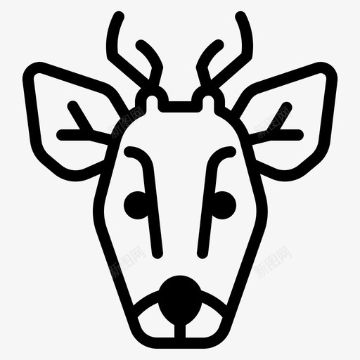 驯鹿动物圣诞老人图标svg_新图网 https://ixintu.com 动物 圣诞老人 美好的圣诞节 驯鹿