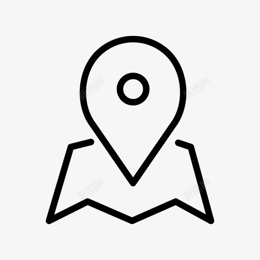 地图支票位置图标svg_新图网 https://ixintu.com 位置 地图 地图别针 支票 有用的图标 标志
