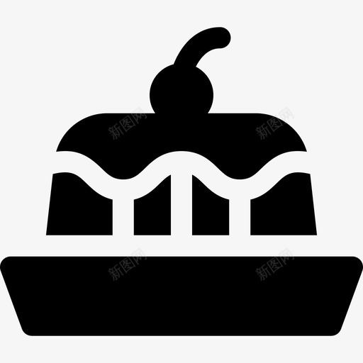 布丁寒假6填充图标svg_新图网 https://ixintu.com 填充 寒假6 布丁