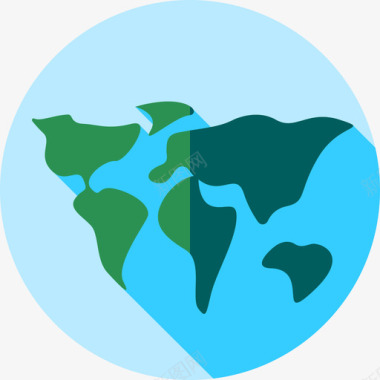 地图和旗帜全球物流7平面图图标图标
