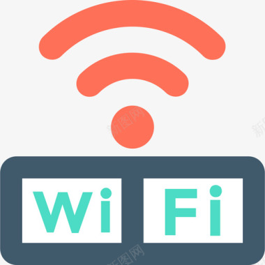 Wifi酒店和餐厅公寓图标图标