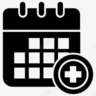 医疗日程表预约日历图标图标