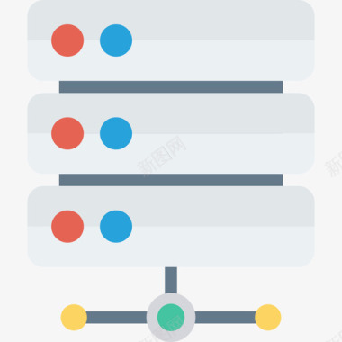 服务器设备26扁平图标图标