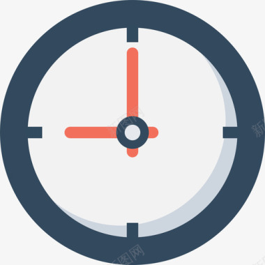 时钟网页和开发11平面图标图标