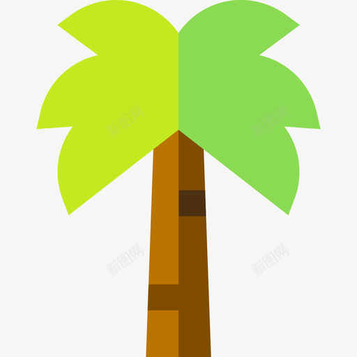 棕榈树夏威夷5平坦图标svg_新图网 https://ixintu.com 夏威夷5 平坦 棕榈树