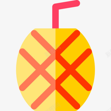 菠萝鸡尾酒夏季食品饮料无糖图标图标