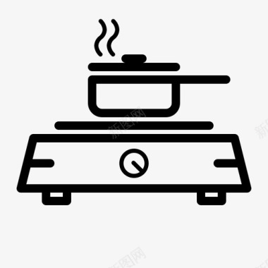 炉灶厨具厨具系列设备图标图标