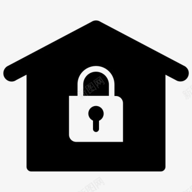 家庭安全房子保险图标图标