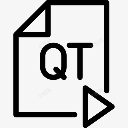 Qt视频16线性图标svg_新图网 https://ixintu.com Qt 线性 视频16