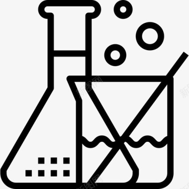 化学学习18线性图标图标