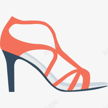高跟鞋爱情和婚礼3平底鞋图标图标