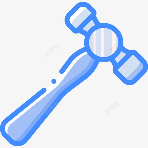 锤子工具29蓝色图标svg_新图网 https://ixintu.com 工具29 蓝色 锤子