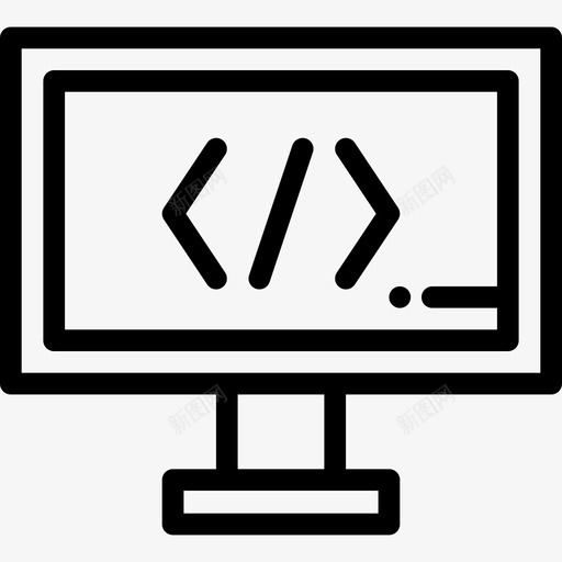 计算机搜索引擎优化开发5线性图标svg_新图网 https://ixintu.com 搜索引擎优化开发5 线性 计算机