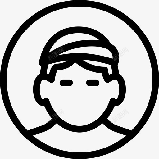 戴帽子的人个人资料用户图标svg_新图网 https://ixintu.com 个人资料 头像线图标 戴帽子的人 用户