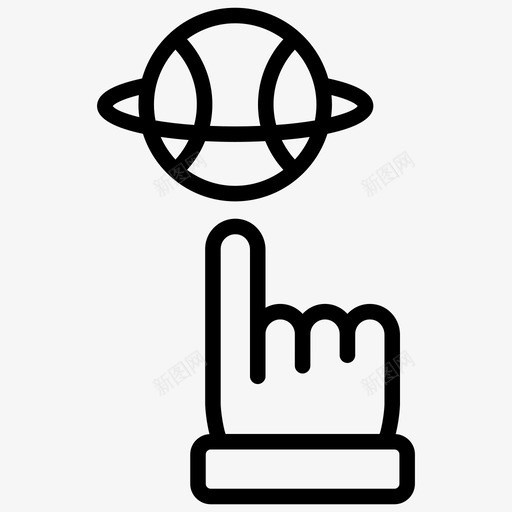 篮球篮球比赛运球图标svg_新图网 https://ixintu.com 篮球 篮球比赛 篮球线图标 运动球 运球