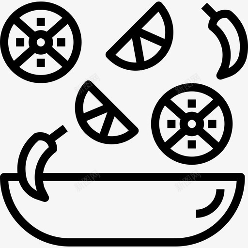 沙拉厨房烹饪2直系图标svg_新图网 https://ixintu.com 厨房烹饪2 沙拉 直系