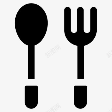 餐具餐具套装叉子图标图标