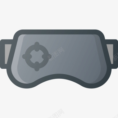 Ar眼镜虚拟现实21线性颜色图标图标