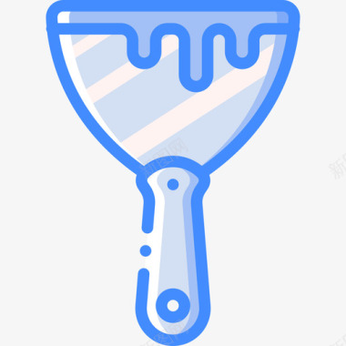 刮刀工具29蓝色图标图标