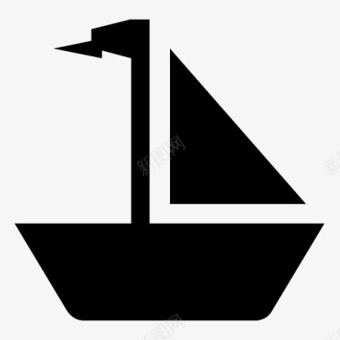 船渔船划船图标图标