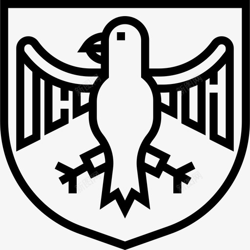 BundesadlerGermany3线性图标svg_新图网 https://ixintu.com Bundesadler Germany3 线性