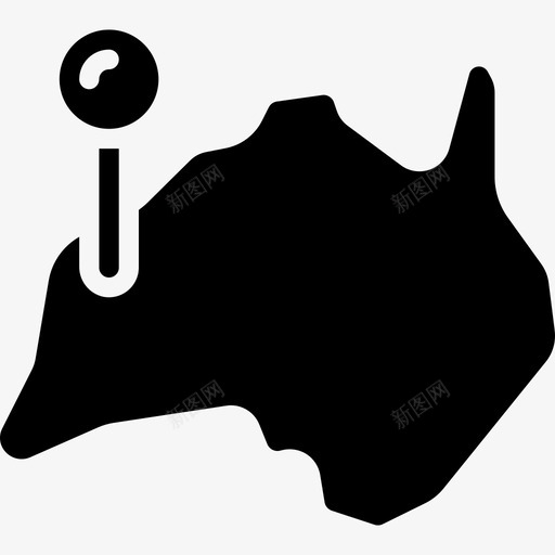 澳大利亚地理3填充图标svg_新图网 https://ixintu.com 地理3 填充 澳大利亚