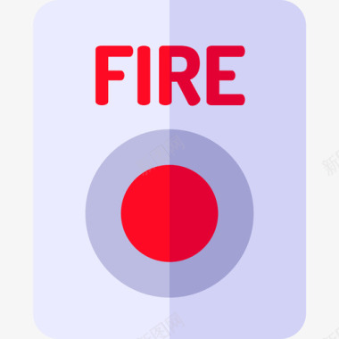火灾紧急情况3平坦图标图标