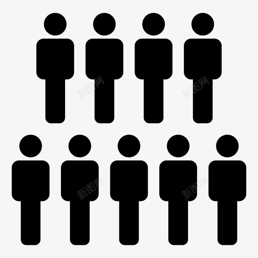人员人力资源人口图标svg_新图网 https://ixintu.com 人人矢量符号组 人力资源 人口 人员 人物图标 团队 社会