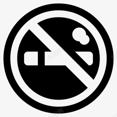 禁烟戒烟石油工业雕文图标图标