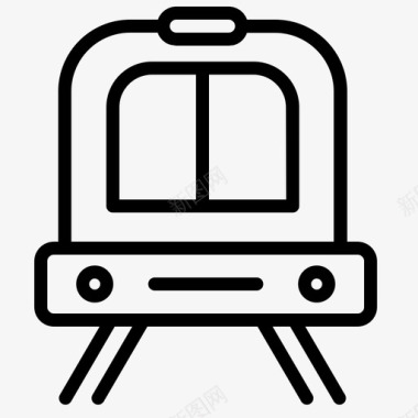 列车机车运输图标图标