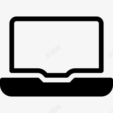 笔记本电脑台式电脑填充型图标图标