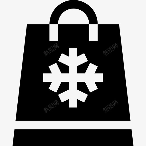 购物袋圣诞饰品3装满图标svg_新图网 https://ixintu.com 圣诞饰品3 装满 购物袋