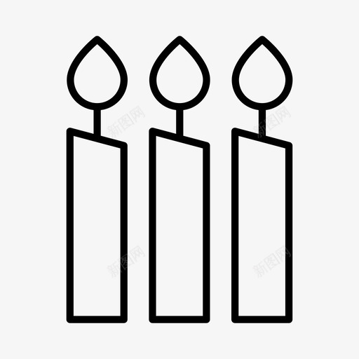 蜡烛庆祝圣诞节图标svg_新图网 https://ixintu.com 圣诞节 圣诞装饰品 庆祝 教堂 蜡烛