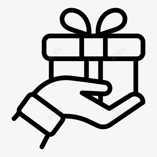 礼物生日礼物盒图标svg_新图网 https://ixintu.com 生日 礼物 礼物盒
