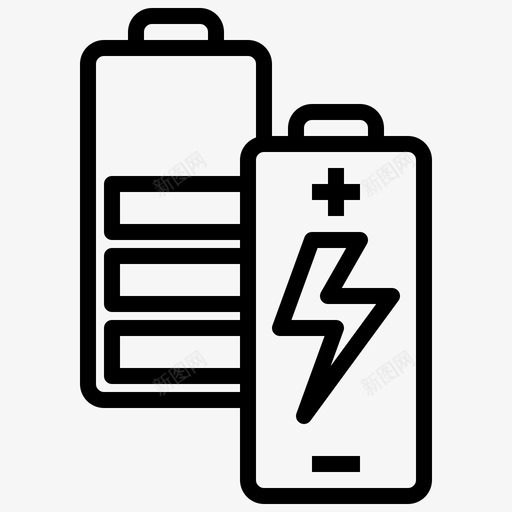 电池电池水平电池状态图标svg_新图网 https://ixintu.com 电池 电池水平 电池满电 电池状态 科技 重电力行业
