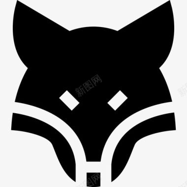 狐狸野生动物6填充图标图标