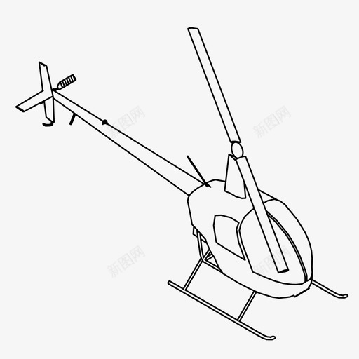 直升机飞机飞行图标svg_新图网 https://ixintu.com 机动性 直升机 运输 飞机 飞行