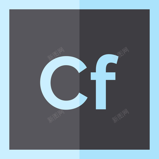 Coldfusionadobe徽标3平面图标svg_新图网 https://ixintu.com Coldfusion adobe徽标3 平面