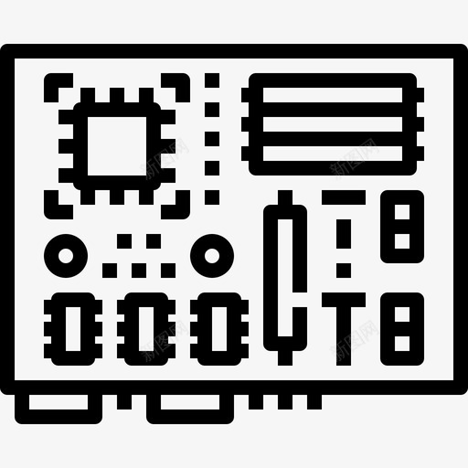 主板计算机cpu图标svg_新图网 https://ixintu.com cpu 主板 处理器 技术 计算机